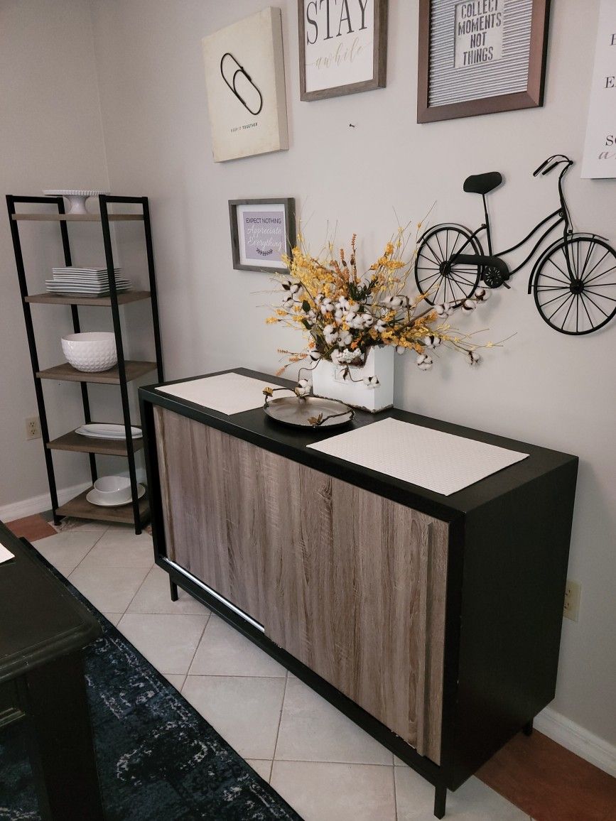 modern buffet and shelving
