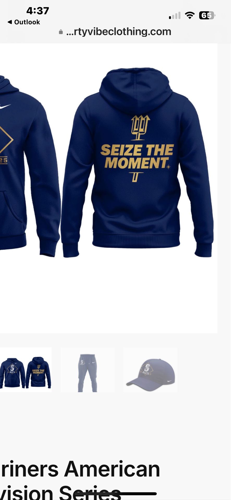 Seattle Mariners Sweatshirt 2025 Size 6xl