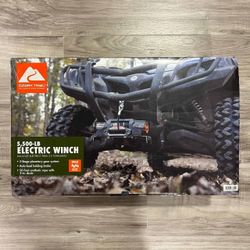 NEW Ozark Trail 5500LB UTV Electric Winch with Wired Remote, Mounting Bracket, Black