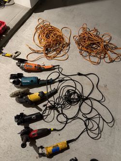 Mixed Power Tools and Extension Cords Lot