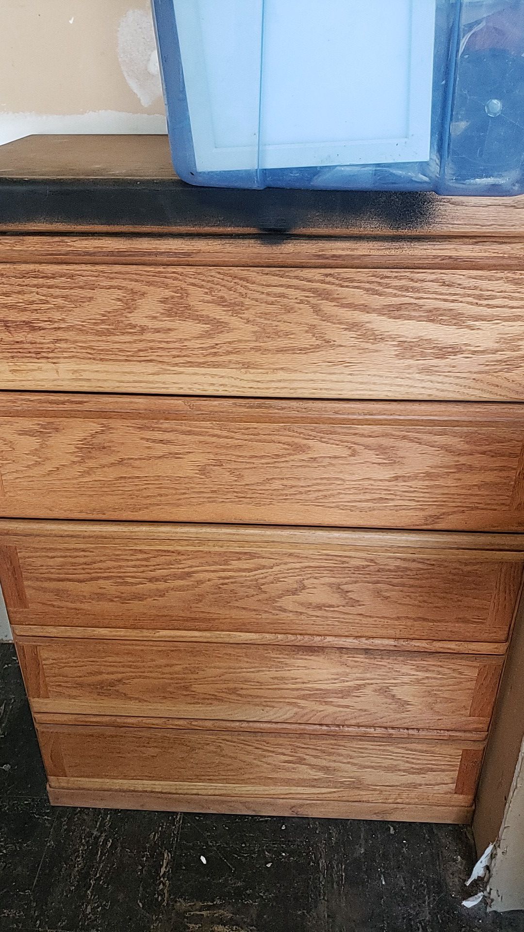 5 drawer dresser solid wood used 43inch length by 30inch wide