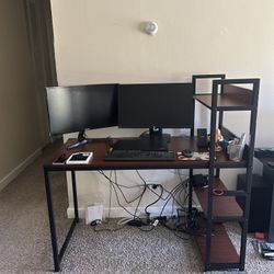 Move Out Sale - Computer Desk , Monitors And Office Chair