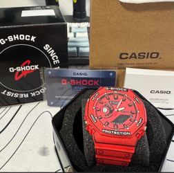 Red and black g shock