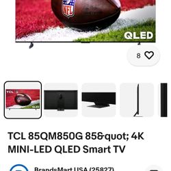 Tcl 85" TV
