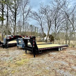 New 30ft 14k Hd Gooseneck Deckover Trailer 