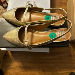 Woman’s Gold Flat 