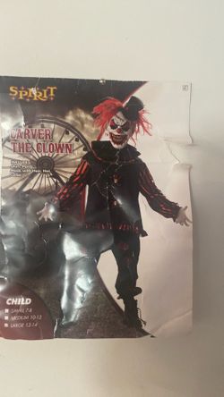 Carver THE-CLOWN child size 12 to 14