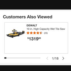 Dewalt Wet Saw 
