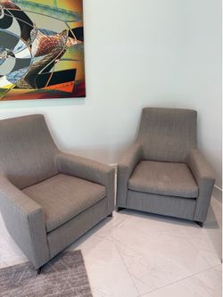 Pair of Highend Accent Chairs by Interiors Steven G:   Retail: $3200