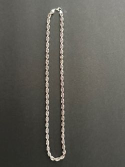 14k White Gold 585 Perú Rope Chain 112 Grams  $10500
