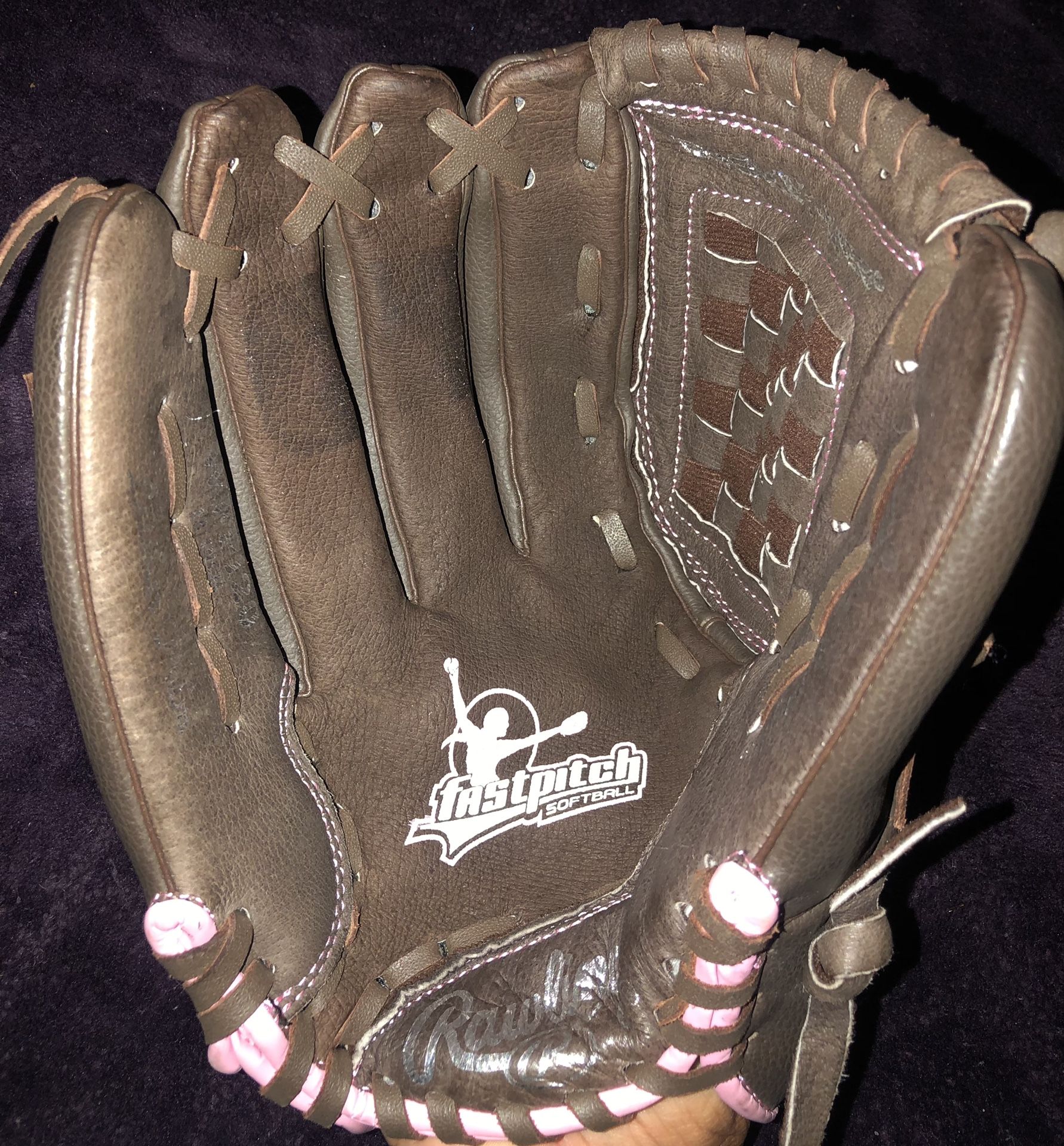 Left-Handed Throw Rawlings Fast Pitch Softball Glove