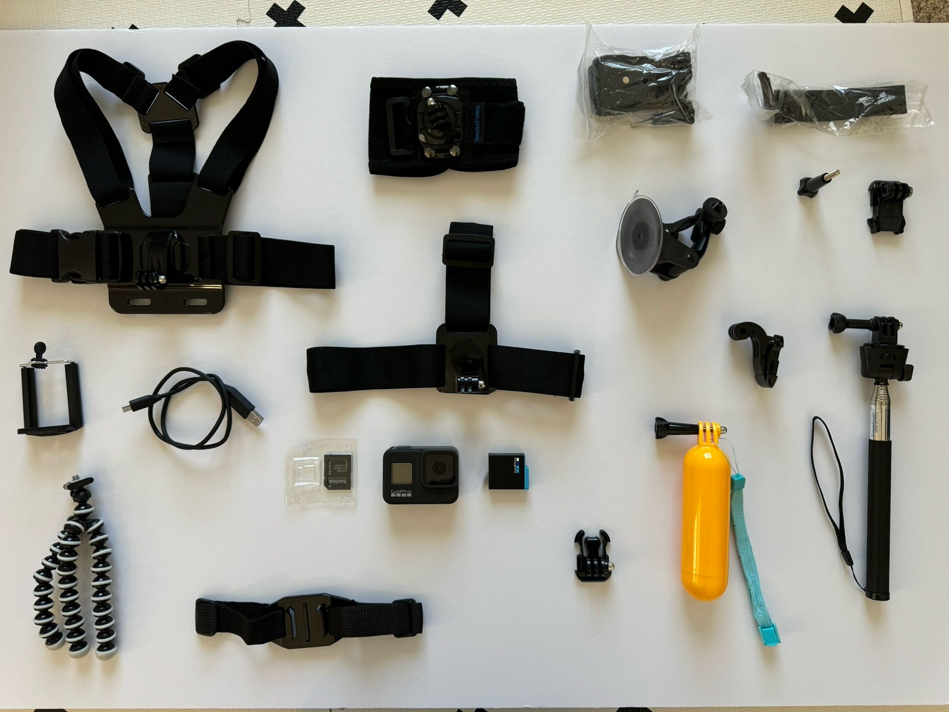 GoPro Hero 8 Black with Accessories & 2 Batteries 