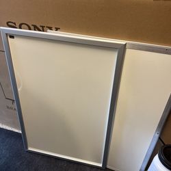  (2) 24x36 Aluminum Snap Frame Poster Wall Display Front Loading Silver