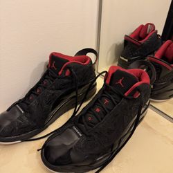 Nike Air Jordan Dub Zero Size 13 Black And Red 