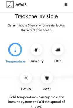 Awair Element Air Quality Monitor for Sale in San Antonio, TX