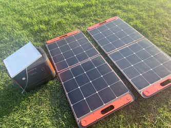 Starlink mini & jackery explorer 1000 plus  and solar panels