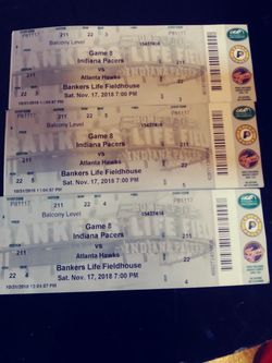 Pacers vs. Hawks ..tonight 7 pm...15each