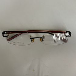 Frameless glasses with sheet metal temples