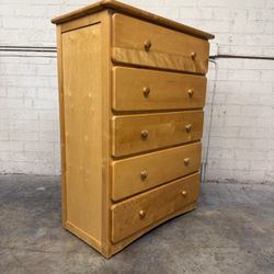Delivery is available solid wood chest dresser with 5 storage drawers$370 OBO!