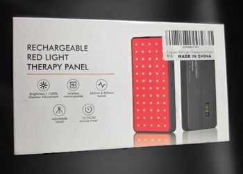 Rechargeable Red Light Therapy Panel with Stand
