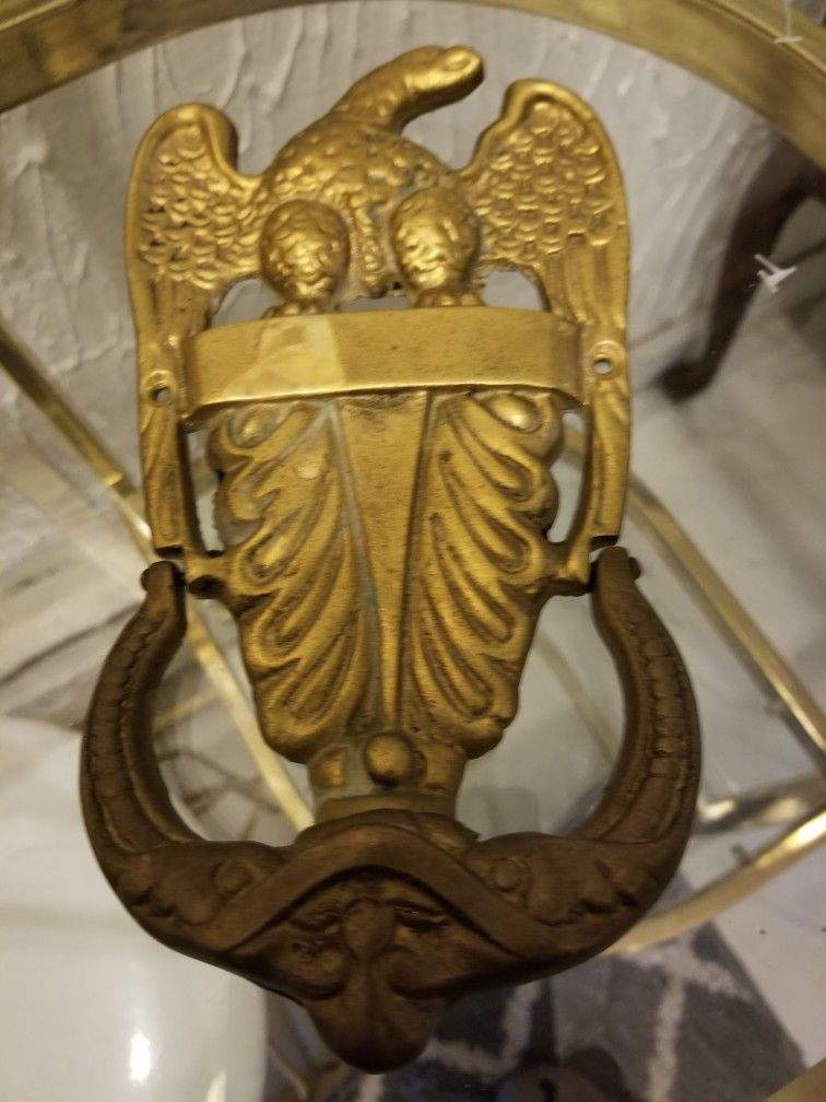 Heavy Solid Brass Eagle Door Knocker