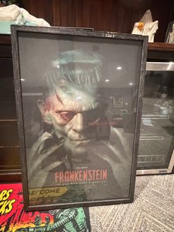 Frankenstein by Greg Staples Framed Glass