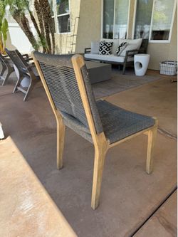 Gray Rope Dining Chairs