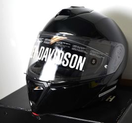 Harley Davidson Capstone Sun Shield II H31 Modular Helmet Gloss Black Small S + with Original Box
