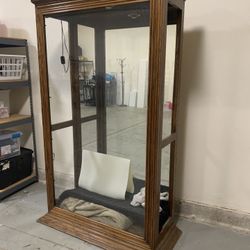 Wood & Glass Display Cabinet/Curio Cabinet