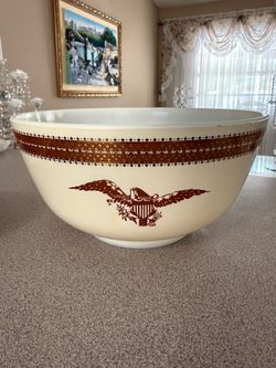 Vintage Pyrex Federal Eagle 3 Qt Mixing Bowl