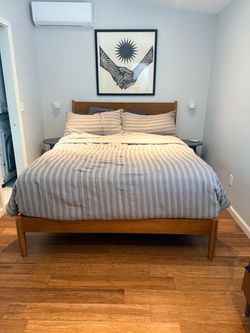 Living Spaces Mid-Century Bed Frame