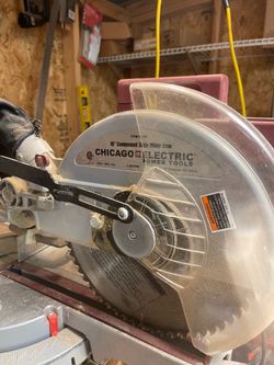 10” sliding Chicago Electric Compound Miter Saw.