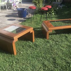 Coffee Table With Two End Tables