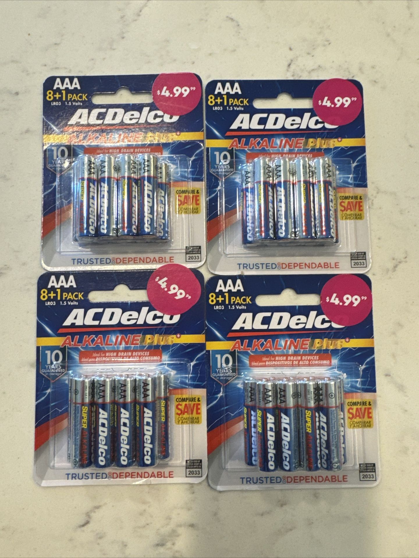 8 Packs Of 9 AAA Batteries, $10. Much Cheaper Than Amazon