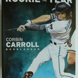 Dbacks Corbin Carroll Arizona Diamondbacks Rookie of the Year Bobblehead, MIB!