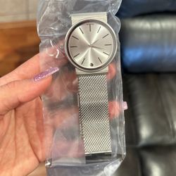 Silver Men Watch 
