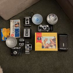 Lot Of Mostly Kodak Cameras 