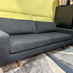 For Sale: West Elm Eddy Sofa 82" Dark Gray Couch ORIGINAL PRICE $1399