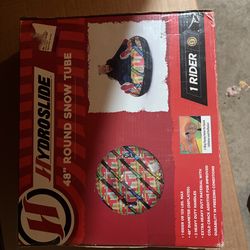 Unopened new snow tube