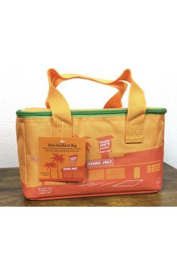 NEW Trader Joe's 2026 Mini Insulated Tote Summer Lunch Bag Orange Limited