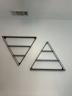 Decorative Triangle Floating Shelves