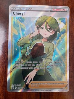 Pokemon Cheryl 159/163 Battlestyles Trainer Waifu Full Art Holo Rare NM