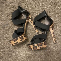 Leopard High Hill Wedges