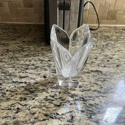 6in Heavy Crystal Vase