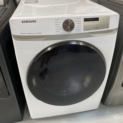 Samsung White 7.5 Cu. Ft. Smart Gas Dryer With Steam Sanitize+ 