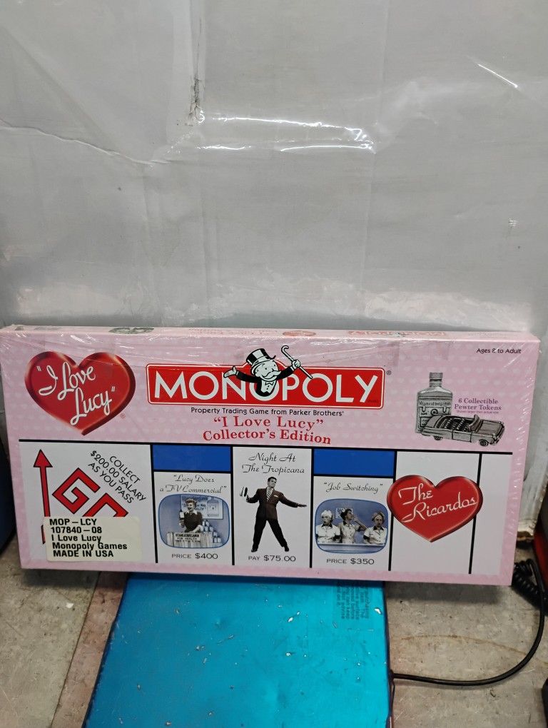 I Love Lucy 50th Anniversary Collector's Edition Monopoly Board Game.