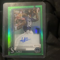 Sauryn Lao topps chrome auto 49/99