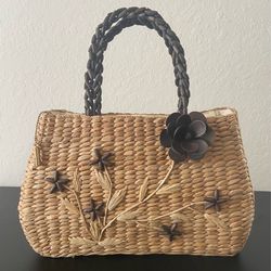Nine West  In Bloom straw handbag