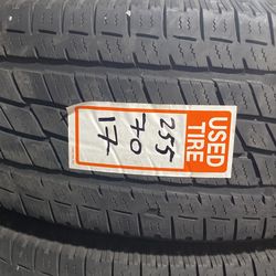 255/70/17 Used Tire 