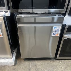 Samsung - 24" AutoRelease Dry Smart Built-In Stainless Steel Tub Dishwasher with 3rd Rack, Linear Wash - Stainless Steel